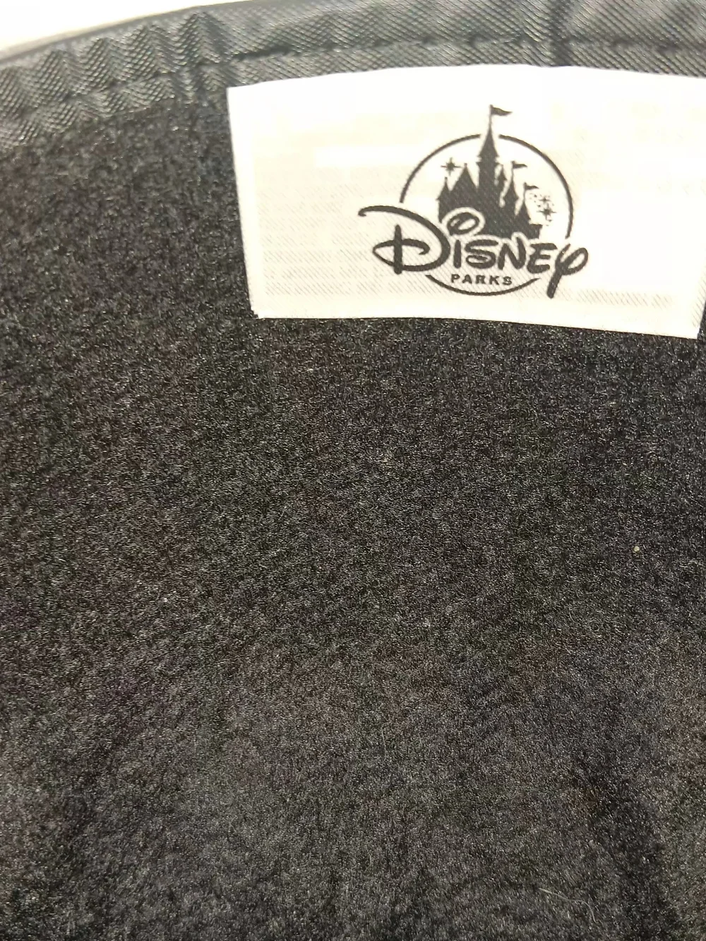 Disney Kids Black Mickey Ear Hat with Red & Gold Patch